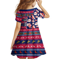 Custom Ohio Christmas Family Matching Long Sleeve Bodycon Dress and Hawaiian Shirt Santa Claus Pattern Unique Style - Wonder Print Shop