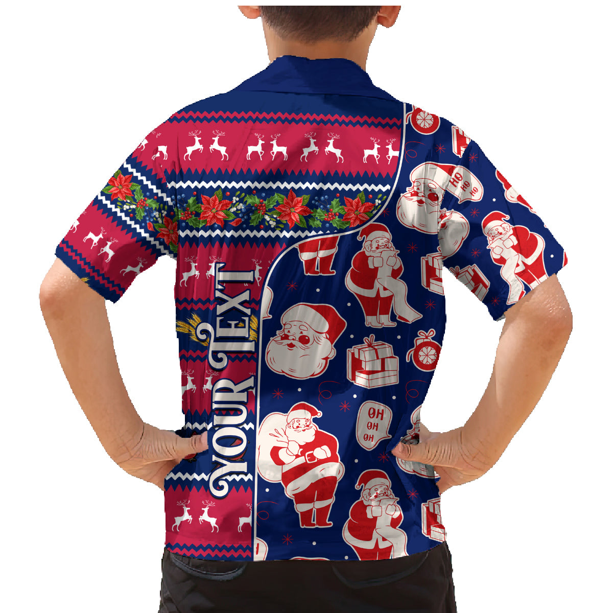 Custom Ohio Christmas Family Matching Mermaid Dress and Hawaiian Shirt Santa Claus Pattern Unique Style - Wonder Print Shop