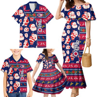 Custom Ohio Christmas Family Matching Mermaid Dress and Hawaiian Shirt Santa Claus Pattern Unique Style - Wonder Print Shop