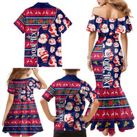 Custom Ohio Christmas Family Matching Mermaid Dress and Hawaiian Shirt Santa Claus Pattern Unique Style - Wonder Print Shop