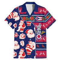 Custom Ohio Christmas Family Matching Mermaid Dress and Hawaiian Shirt Santa Claus Pattern Unique Style - Wonder Print Shop