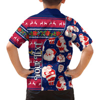 Custom Ohio Christmas Family Matching Off Shoulder Maxi Dress and Hawaiian Shirt Santa Claus Pattern Unique Style - Wonder Print Shop