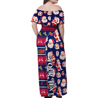 Custom Ohio Christmas Family Matching Off Shoulder Maxi Dress and Hawaiian Shirt Santa Claus Pattern Unique Style - Wonder Print Shop
