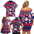 Custom Ohio Christmas Family Matching Off Shoulder Short Dress and Hawaiian Shirt Santa Claus Pattern Unique Style - Wonder Print Shop