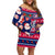 Custom Ohio Christmas Family Matching Off Shoulder Short Dress and Hawaiian Shirt Santa Claus Pattern Unique Style - Wonder Print Shop