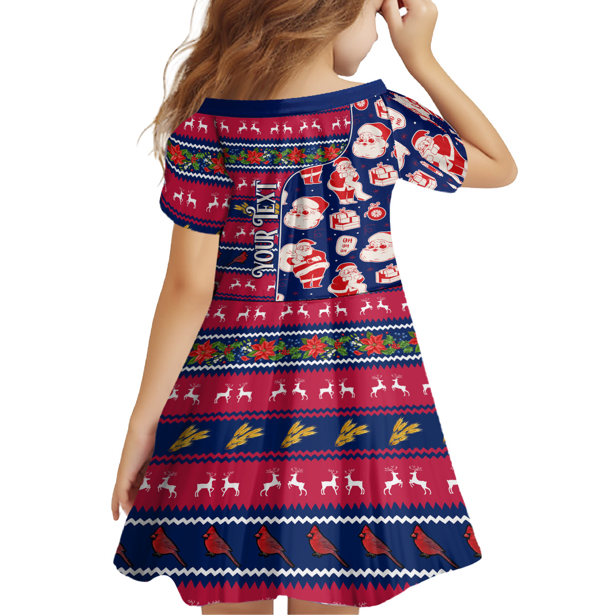 Custom Ohio Christmas Family Matching Tank Maxi Dress and Hawaiian Shirt Santa Claus Pattern Unique Style - Wonder Print Shop