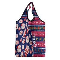 Custom Ohio Christmas Grocery Bag Santa Claus Pattern Unique Style