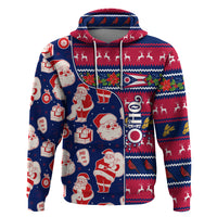 Custom Ohio Christmas Hoodie Santa Claus Pattern Unique Style - Wonder Print Shop