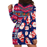 Custom Ohio Christmas Hoodie Dress Santa Claus Pattern Unique Style - Wonder Print Shop