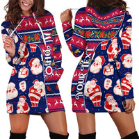Custom Ohio Christmas Hoodie Dress Santa Claus Pattern Unique Style - Wonder Print Shop