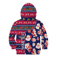 Custom Ohio Christmas Kid Hoodie Santa Claus Pattern Unique Style - Wonder Print Shop