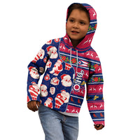 Custom Ohio Christmas Kid Hoodie Santa Claus Pattern Unique Style - Wonder Print Shop