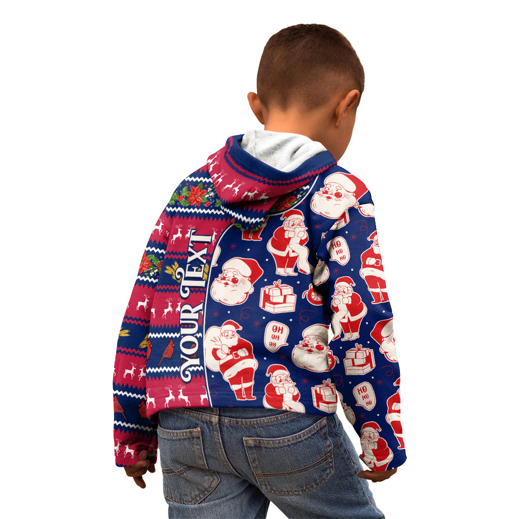Custom Ohio Christmas Kid Hoodie Santa Claus Pattern Unique Style - Wonder Print Shop