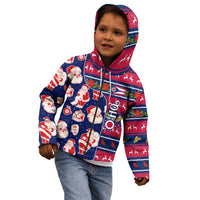 Custom Ohio Christmas Kid Hoodie Santa Claus Pattern Unique Style - Wonder Print Shop