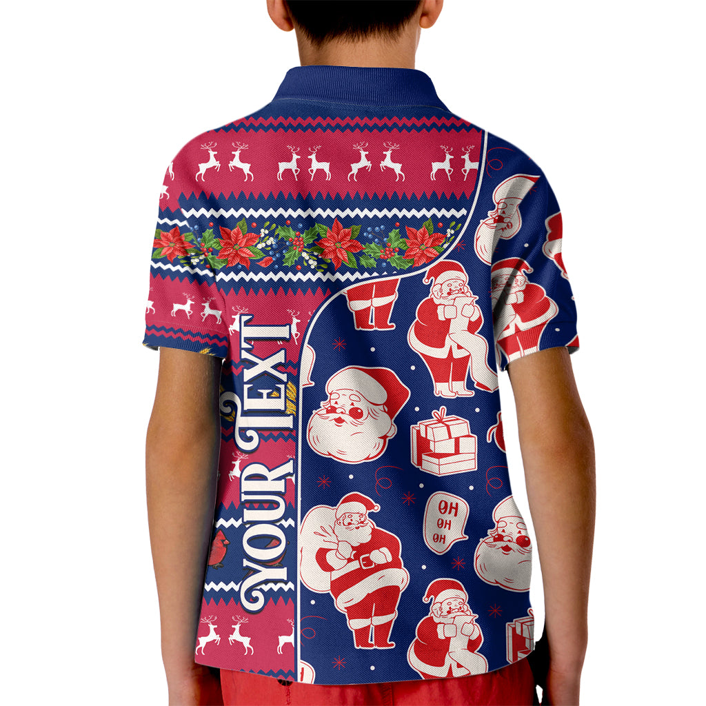 Custom Ohio Christmas Kid Polo Shirt Santa Claus Pattern Unique Style - Wonder Print Shop