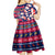 Custom Ohio Christmas Kid Short Sleeve Dress Santa Claus Pattern Unique Style - Wonder Print Shop