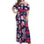 Custom Ohio Christmas Off Shoulder Maxi Dress Santa Claus Pattern Unique Style - Wonder Print Shop