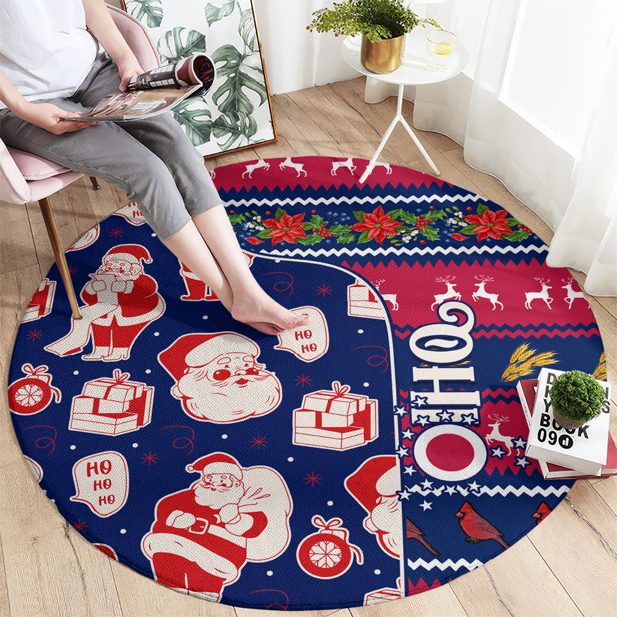 custom-ohio-christmas-round-carpet-santa-claus-pattern-unique-style