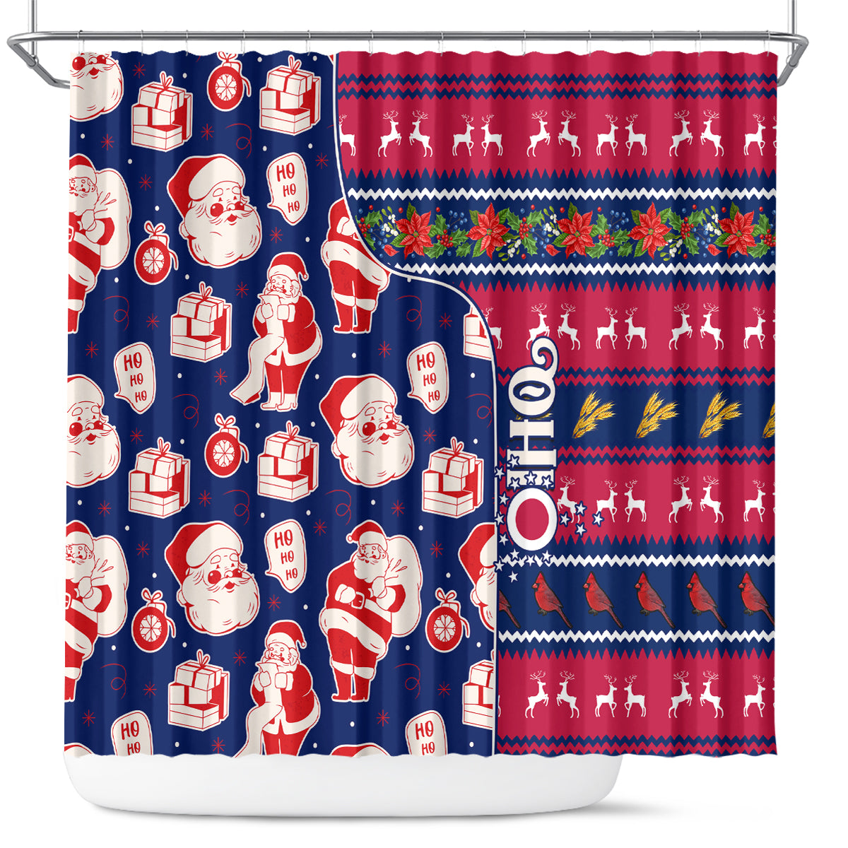custom-ohio-christmas-shower-curtain-santa-claus-pattern-unique-style
