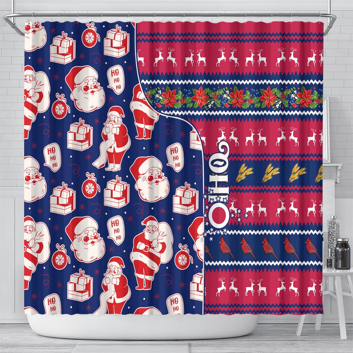 custom-ohio-christmas-shower-curtain-santa-claus-pattern-unique-style