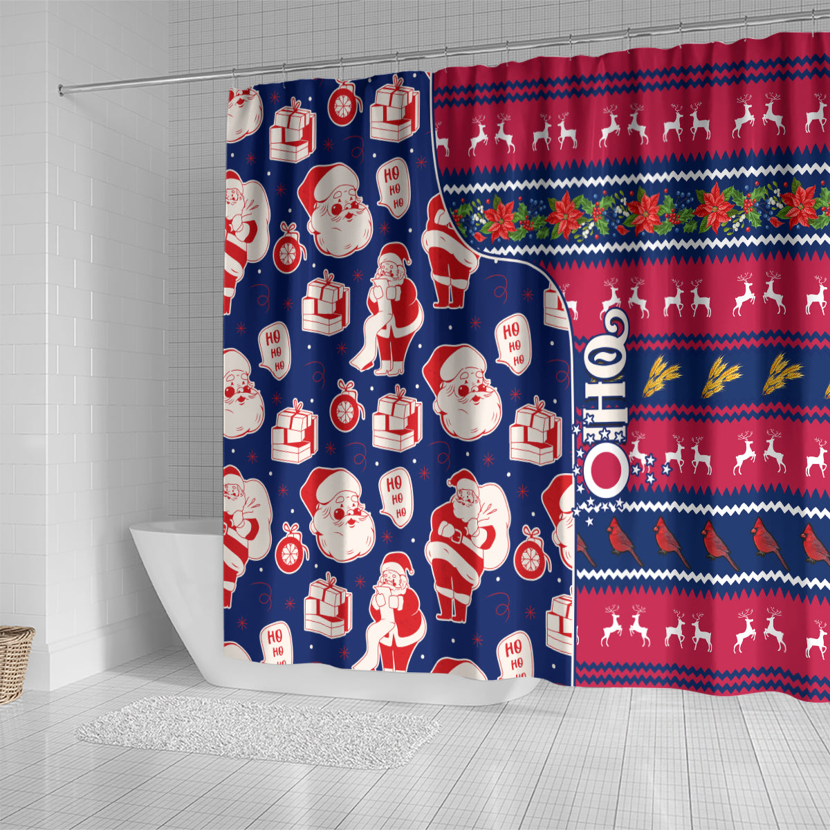 custom-ohio-christmas-shower-curtain-santa-claus-pattern-unique-style