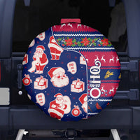 Custom Ohio Christmas Spare Tire Cover Santa Claus Pattern Unique Style - Wonder Print Shop