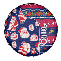 Custom Ohio Christmas Spare Tire Cover Santa Claus Pattern Unique Style - Wonder Print Shop