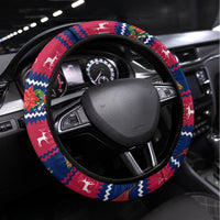 Ohio Christmas Steering Wheel Cover Santa Claus Pattern Unique Style - Wonder Print Shop