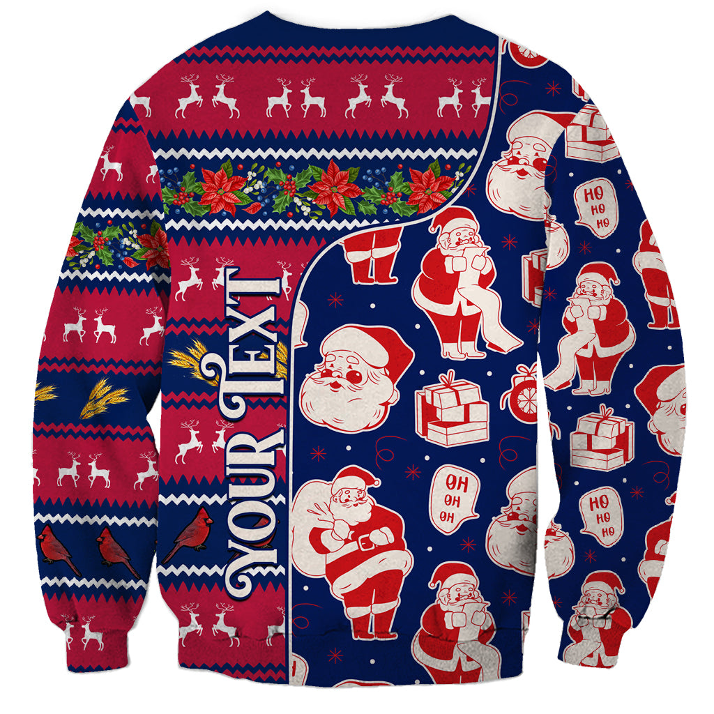 Custom Ohio Christmas Sweatshirt Santa Claus Pattern Unique Style - Wonder Print Shop