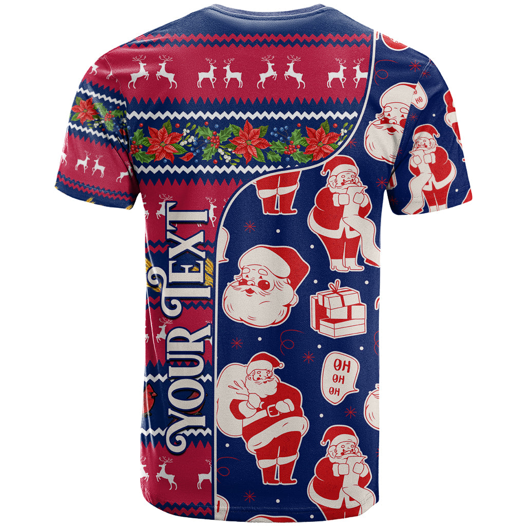 Custom Ohio Christmas T Shirt Santa Claus Pattern Unique Style - Wonder Print Shop