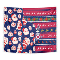 Custom Ohio Christmas Tapestry Santa Claus Pattern Unique Style - Wonder Print Shop