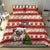 Custom Dog Christmas Bedding Set Cute Pug Dog With Xmas Tree - Wonder Print Shop