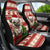 Custom Dog Christmas Car Seat Cover Cute Pug Dog With Xmas Tree - Wonder Print Shop