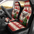 Custom Dog Christmas Car Seat Cover Cute Pug Dog With Xmas Tree - Wonder Print Shop