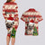 Custom Dog Christmas Couples Matching Long Sleeve Bodycon Dress and Hawaiian Shirt Cute Pug Dog With Xmas Tree - Wonder Print Shop