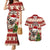 Custom Dog Christmas Couples Matching Mermaid Dress and Hawaiian Shirt Cute Pug Dog With Xmas Tree - Wonder Print Shop