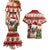 Custom Dog Christmas Couples Matching Mermaid Dress and Hawaiian Shirt Cute Pug Dog With Xmas Tree - Wonder Print Shop