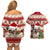 Custom Dog Christmas Couples Matching Off Shoulder Short Dress and Hawaiian Shirt Cute Pug Dog With Xmas Tree - Wonder Print Shop