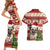 Custom Dog Christmas Couples Matching Short Sleeve Bodycon Dress and Hawaiian Shirt Cute Pug Dog With Xmas Tree - Wonder Print Shop