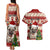 Custom Dog Christmas Couples Matching Tank Maxi Dress and Hawaiian Shirt Cute Pug Dog With Xmas Tree - Wonder Print Shop