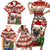Custom Dog Christmas Family Matching Short Sleeve Bodycon Dress and Hawaiian Shirt Cute Pug Dog With Xmas Tree - Wonder Print Shop