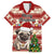 Custom Dog Christmas Family Matching Summer Maxi Dress and Hawaiian Shirt Cute Pug Dog With Xmas Tree - Wonder Print Shop