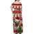 Custom Dog Christmas Off Shoulder Maxi Dress Cute Pug Dog With Xmas Tree - Wonder Print Shop
