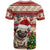 Custom Dog Christmas T Shirt Cute Pug Dog With Xmas Tree - Wonder Print Shop