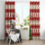 Custom Dog Christmas Window Curtain Cute Pug Dog With Xmas Tree - Wonder Print Shop