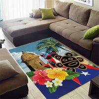 Personalized Boricua El Morro Area Rug Puerto Rico Sun Coqui - Wonder Print Shop