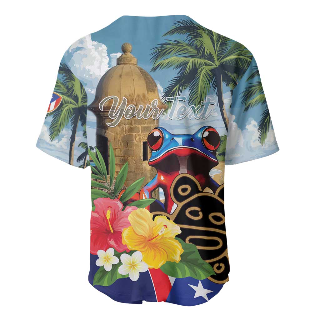 Personalized Boricua El Morro Baseball Jersey Puerto Rico Sun Coqui - Wonder Print Shop