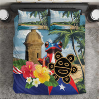Personalized Boricua El Morro Bedding Set Puerto Rico Sun Coqui - Wonder Print Shop