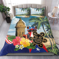 Personalized Boricua El Morro Bedding Set Puerto Rico Sun Coqui - Wonder Print Shop