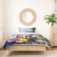 Personalized Boricua El Morro Bedding Set Puerto Rico Sun Coqui - Wonder Print Shop